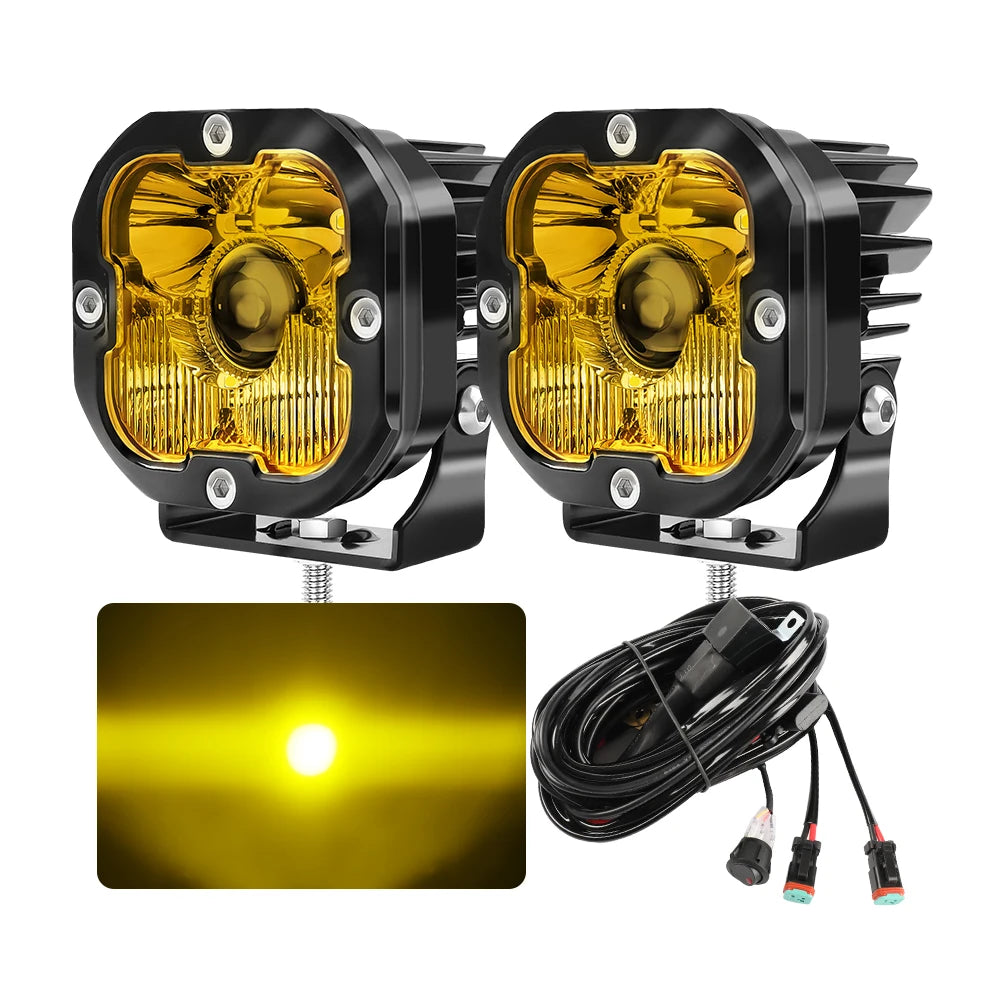 Vantage Approved High Power 3" LED Combination Work Light/ Ditch Light