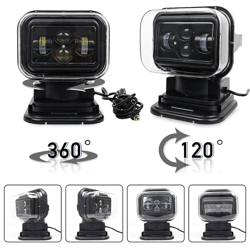 Vantage Approved 360 rotating LED Searchlight/Ditchlight with Magnetic Mount