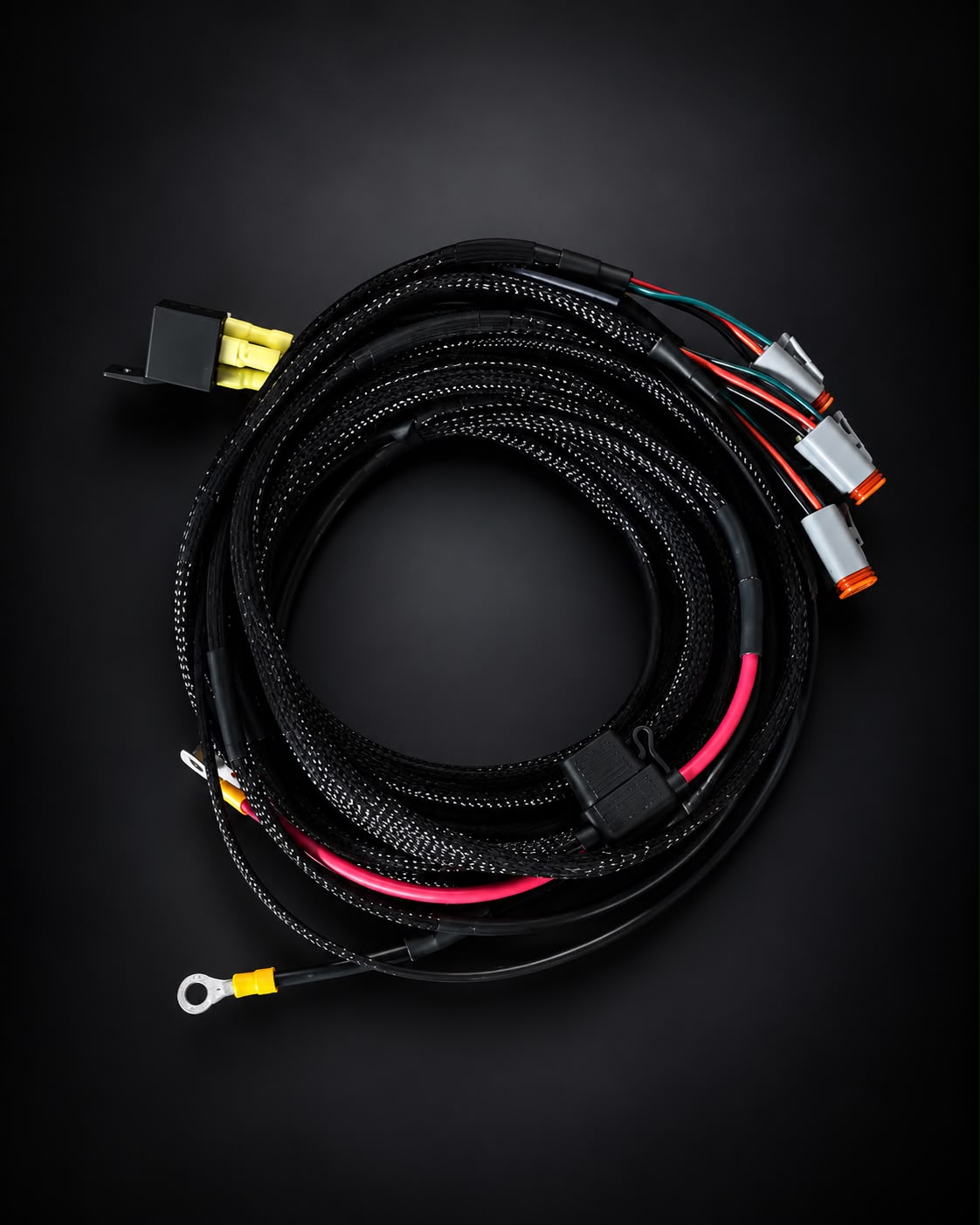 Light SYNC Triple DT Plug High Beam Trigger Wiring Harness
